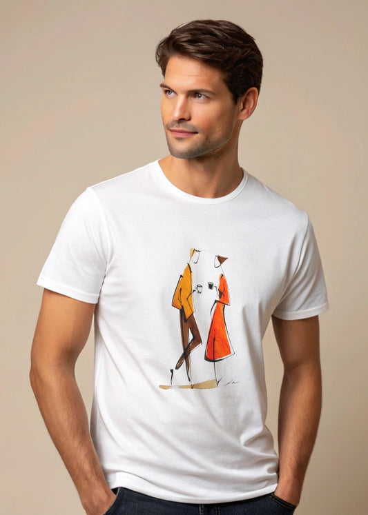 "Coffee Conversation" Unisex T-Shirt